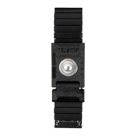 Desco Trustat® ERGOclean Adjustable Metal Wristband 04550 - Black
